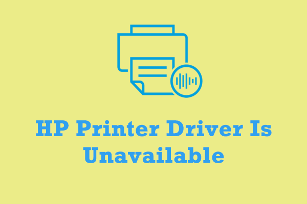 HP printer driver unavailable Windows 11